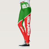 Wit-Rusland Wit-Russische Nationale Vlag Kleuren L Leggings (Links)