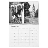 Wit-Russisch architectuurlandschap Monochrome Kalender (Jan 2027)