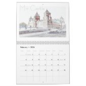 Wit-Russisch architectuurlandschap Natuur kalender (Feb 2026)