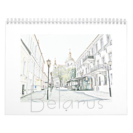 Wit-Russisch architectuurlandschap Natuur kalender (Hoes)