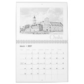 Wit-Russisch architectuurlandschap Natuur kalender (Mar 2027)