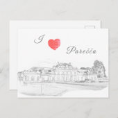 Wit-Russisch Architectuurstation Porechye Parecca Briefkaart (Voorkant / Achterkant)