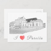 Wit-Russisch Architectuurstation Porechye Parecca Briefkaart (Voorkant / Achterkant)