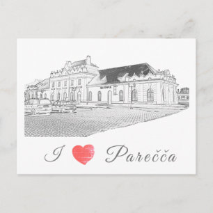 Wit-Russisch Architectuurstation Porechye Parecca Briefkaart