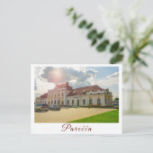 Wit-Russisch Architectuurstation Porechye Parecca Briefkaart (Staand voorkant)