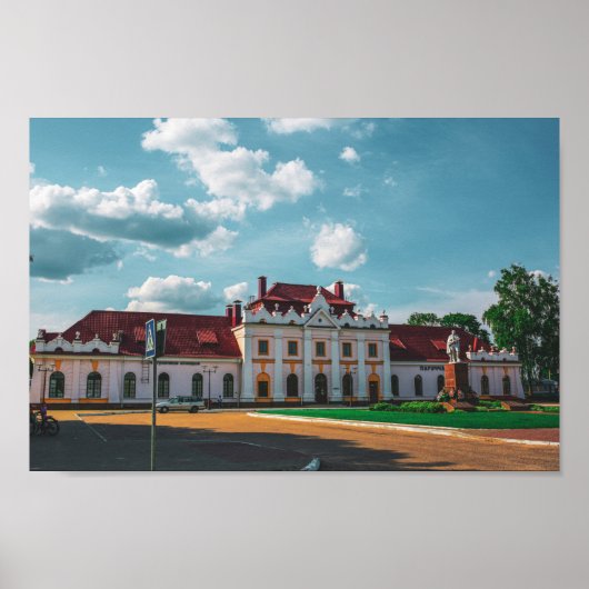 Wit-Russisch Architectuurstation Porechye Parecca Poster (Voorkant)