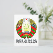 Wit-Russisch Emblem Briefkaart (Staand voorkant)