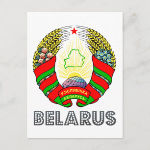 Wit-Russisch Emblem Briefkaart