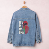 Wit-Russisch en Albanees mix DNA vlag erfgoed Denim Jacket (Hangar)