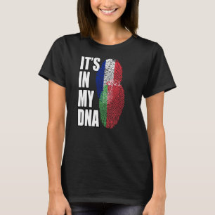 Wit-Russisch en Frans Mix DNA-vlaggenerfgoed T-shirt
