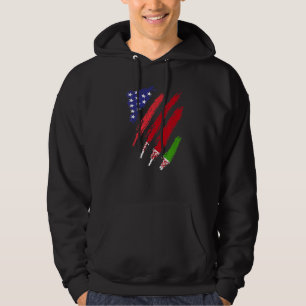 Wit-Russisch Groot Vlag VS Patriot Heritage Hoodie