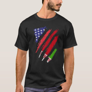 Wit-Russisch Groot Vlag VS Patriot Heritage T-shirt