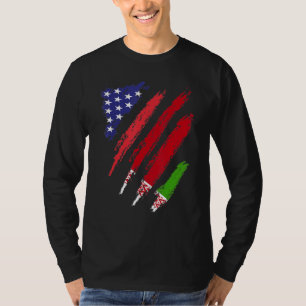 Wit-Russisch Groot Vlag VS Patriot Heritage T-shirt