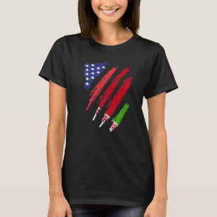 Wit-Russisch Groot Vlag VS Patriot Heritage T-shirt