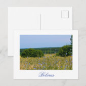 Wit-Russisch landschapslandschap Briefkaart (Voorkant / Achterkant)