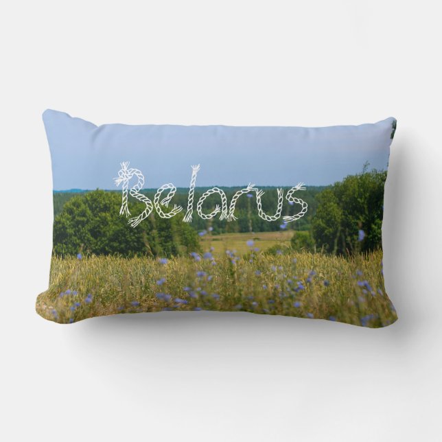 Wit-Russisch landschapslandschap Kaushion Pillow Kussen (Voorkant)