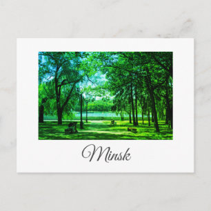 Wit-Russisch Minsk Park Life Cityscape Postacard Briefkaart