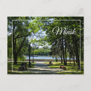 Wit-Russisch Minsk Park Life Cityscape Postacard Briefkaart