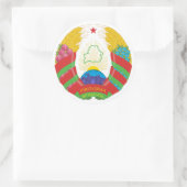 Wit-Russisch nationaal embleem Ronde Sticker (Tas)