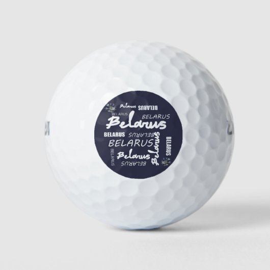 Wit-Russisch Nationaal Kornflens Golfballen (Voorkant)