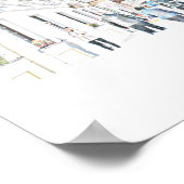 Wit-Russisch Poster met gestyleerde architectuur s (Hoek)