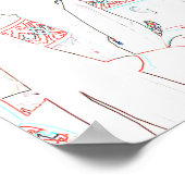 Wit-Russisch Poster van de Nationale Schets van de (Hoek)