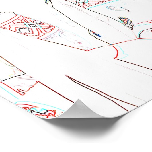 Wit-Russisch Poster van de Nationale Schets van de (Hoek)