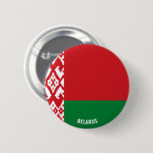Wit-Russisch Vlag Cute Patriotic Ronde Button 5,7 Cm (Voorkant /achterkant)