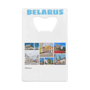 Wit-Russische architectuur Bottelopener voor colla Creditkaart Flessenopener