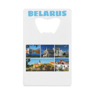 Wit-Russische architectuur Bottelopener voor colla Creditkaart Flessenopener