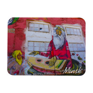 Wit-Russische architectuur Cityscape Graffiti Magneet