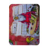 Wit-Russische architectuur Cityscape Graffiti Magneet (Verticaal)