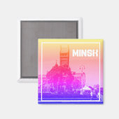 Wit-Russische architectuur Cityscape Magnet (Voorkant / Achterkant)