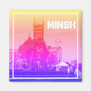 Wit-Russische architectuur Cityscape Magnet