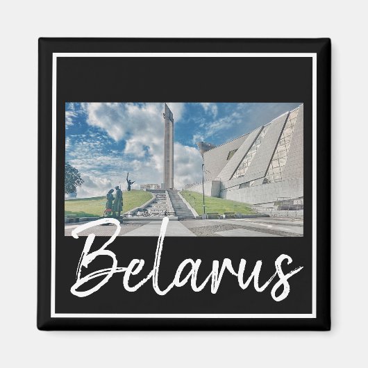 Wit-Russische architectuur Cityscape Magnet (Voorkant)