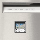 Wit-Russische architectuur Cityscape Magnet (Insitu (Vaatwasser))