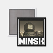 Wit-Russische architectuur Cityscape Magnet (Voorkant / Achterkant)