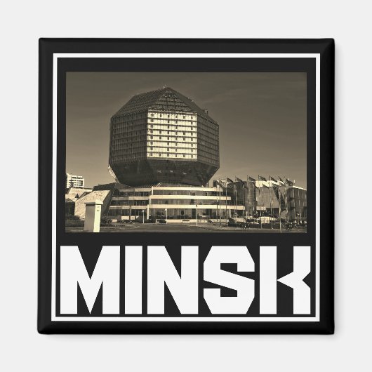 Wit-Russische architectuur Cityscape Magnet (Voorkant)