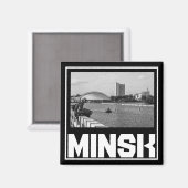 Wit-Russische architectuur Cityscape Magnet (Voorkant / Achterkant)