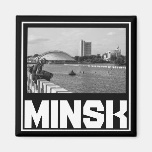 Wit-Russische architectuur Cityscape Magnet