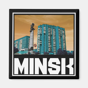 Wit-Russische architectuur Cityscape Magnet