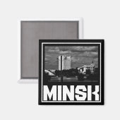 Wit-Russische architectuur Cityscape Magnet (Voorkant / Achterkant)