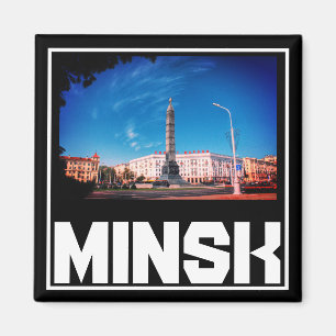 Wit-Russische architectuur Cityscape Magnet