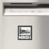 Wit-Russische architectuur Cityscape Magnet (Insitu (Vaatwasser))