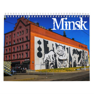 Wit-Russische architectuur Graffiti М и к Kalender