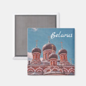 Wit-Russische architectuur Rode Kerk Magnet (Voorkant / Achterkant)