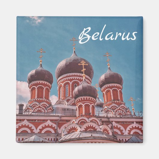 Wit-Russische architectuur Rode Kerk Magnet (Voorkant)