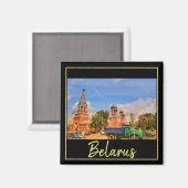 Wit-Russische architectuur Rode Kerk Magnet (Voorkant / Achterkant)