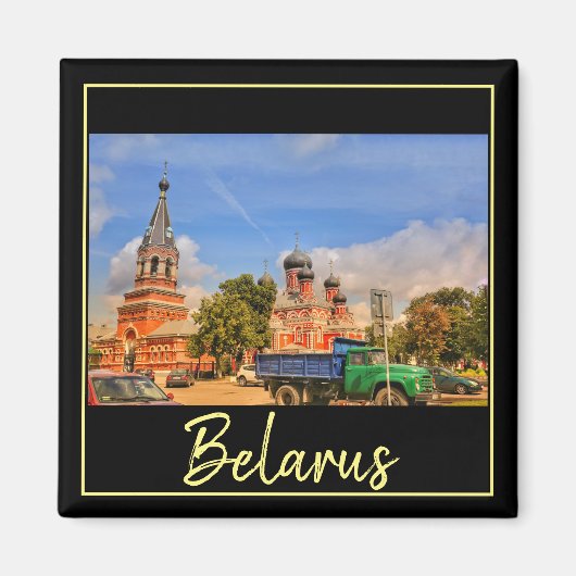 Wit-Russische architectuur Rode Kerk Magnet (Voorkant)