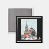 Wit-Russische architectuur Rode Kerk Magnet (Voorkant / Achterkant)